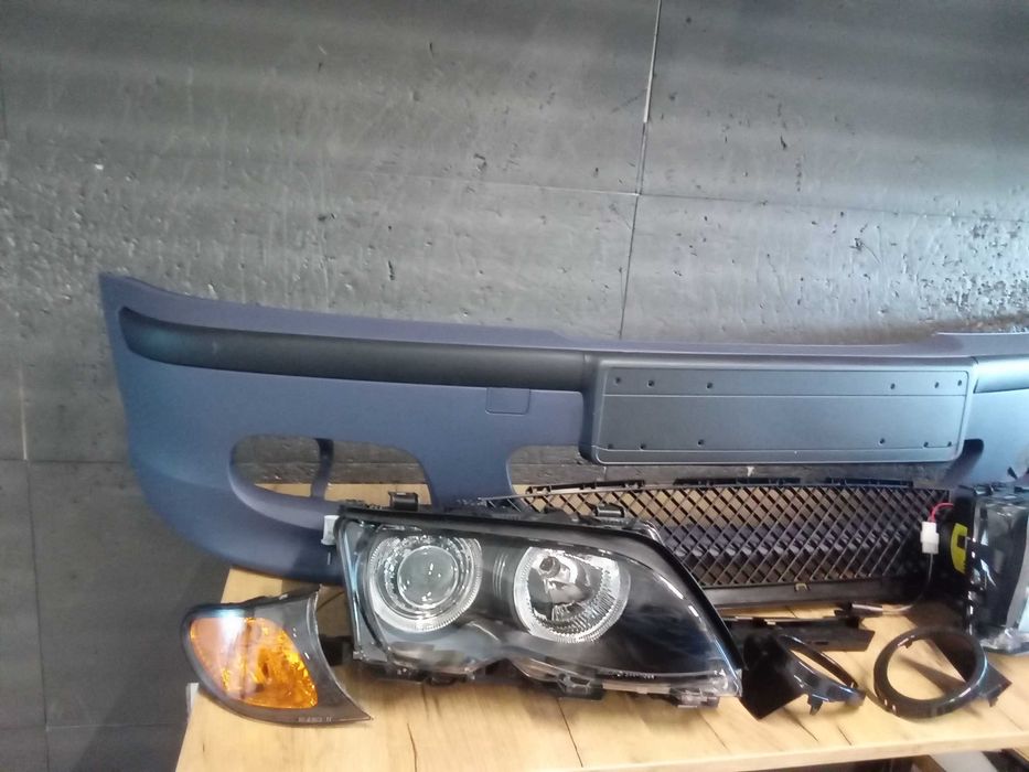 Bara fata M-LOOK + Faruri + semnalizare BMW E46 facelift 2001-2005