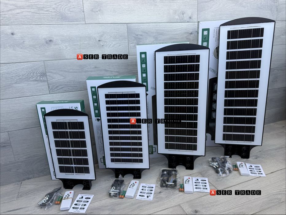 Соларна LED улична лампа 500W ,1000W,1500W,2000W– мощно и икономично осветление