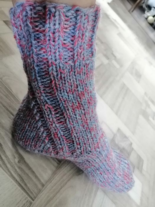 Носки шерстяные вязаные
