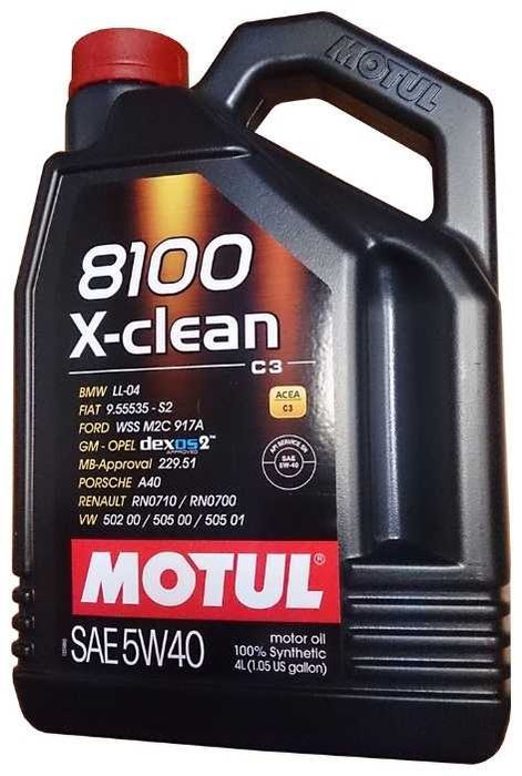 Двигателно масло MOTUL 8100 X-CLEAN 5W40 C3