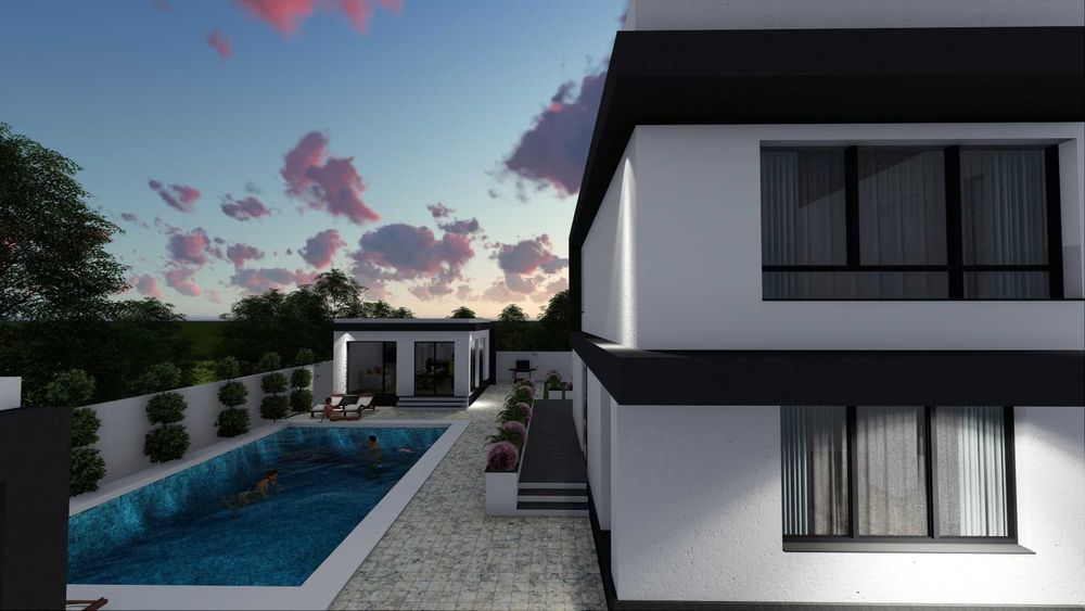 Vila cu Piscina, Casa pentru oaspeti si Garaj - Buzau Maracineni