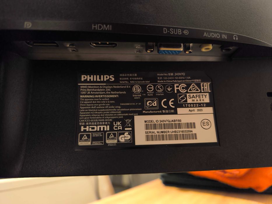Monitor Philips 243V 24 inch