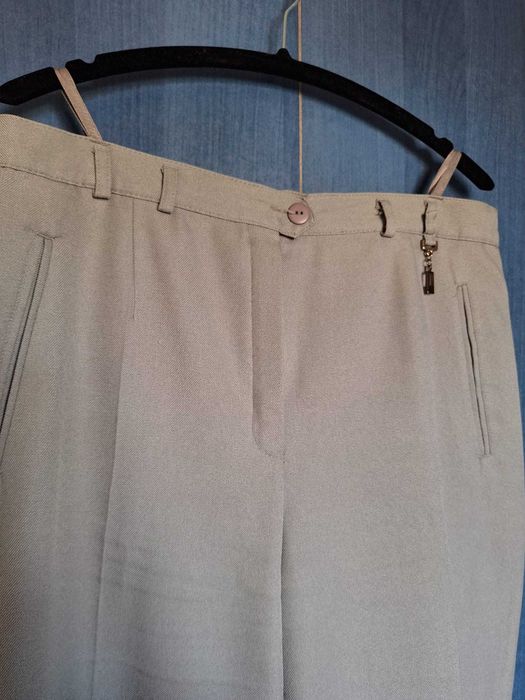 Pantaloni eleganți damă C&A Canda bej mărimea XL (48)