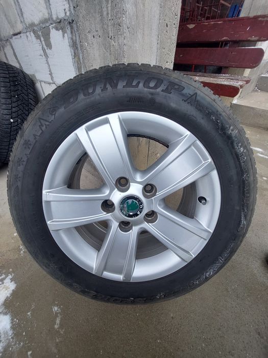 Jante aliaj 5×112  echipate cu cauciucuri iarnă