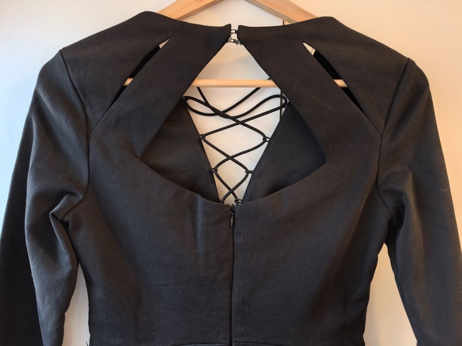 Rochie bumbac Mohito, decolteu cu șireturi, S