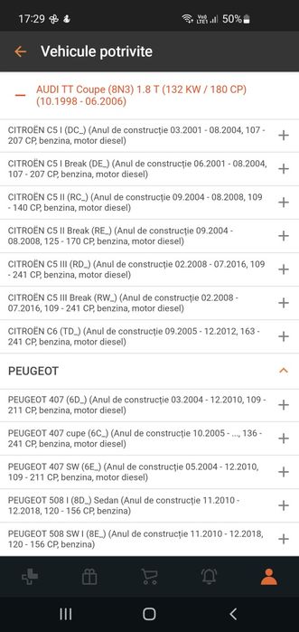 Vas expansiune peugeot 508
