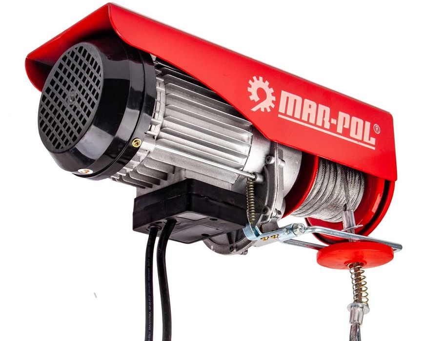 Електрическа въжена лебедка 400 / 800кг, 12м 1300W MAR-POL