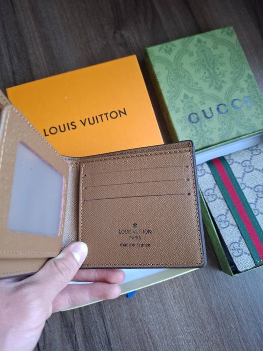 Louis Vuitton и Gucci портфейл