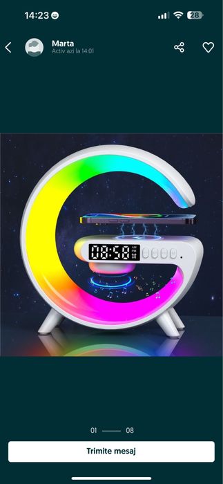 Ceas RGB cu radio