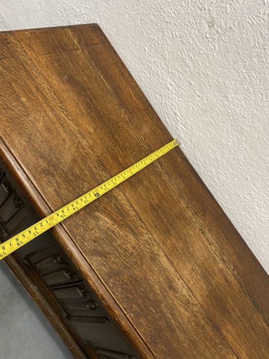 Френски сандък от дъб скрин холна маса  пейка