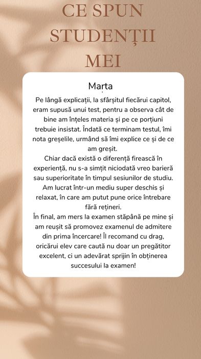 Meditații biologie admitere medicina/Bac clasa 11-12