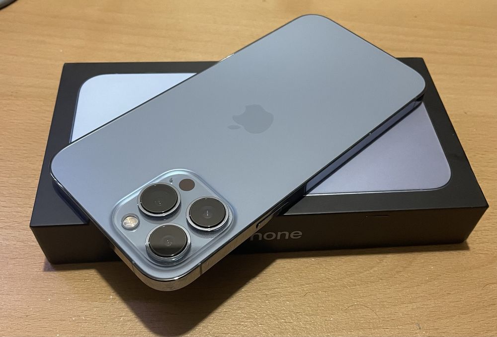КАТО НОВ! Apple iPhone 13 Pro Max - 128 GB - Sierra Blue - Перфектен!