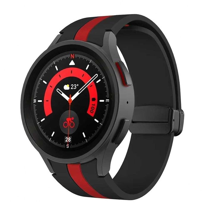 Curea silicon magnetica 20mm ceas Samsung Watch 4 5 Watch 6 / 7 / 8