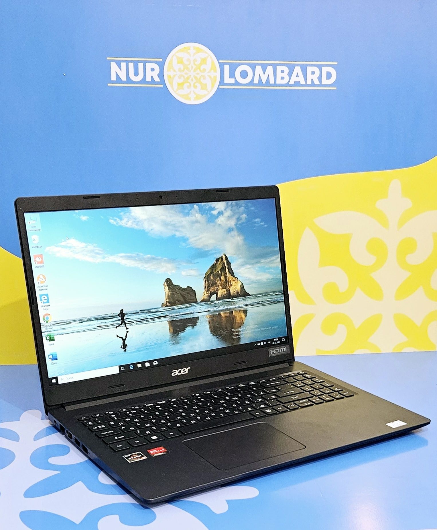 Ноутбук Acer/Ryzen 5-3500U/DDR 8GB/SSD 512GB Код 4933 Нур ломбард: 165 ...