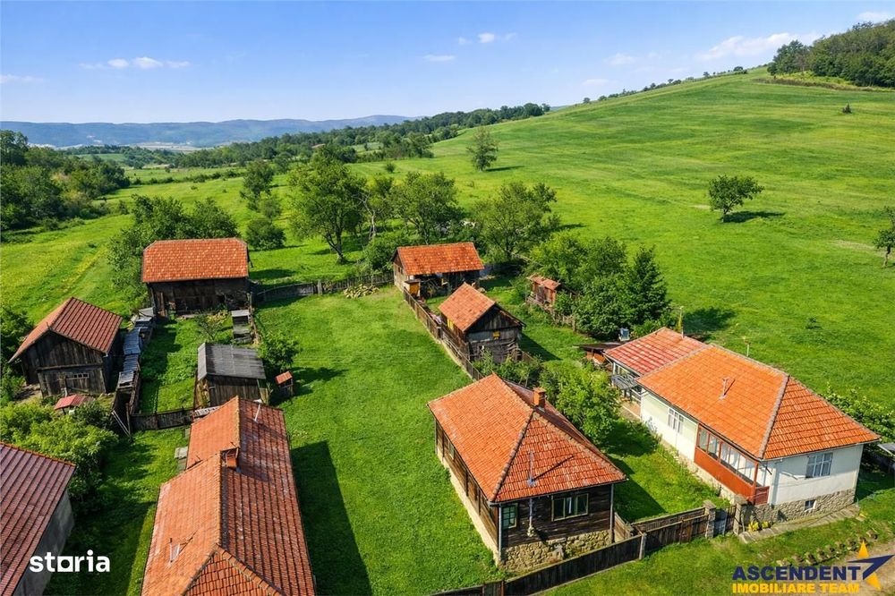 Film! Casa din lemn,cu doua camere, pe domeniu de 2.819 mp, Mereni, Co