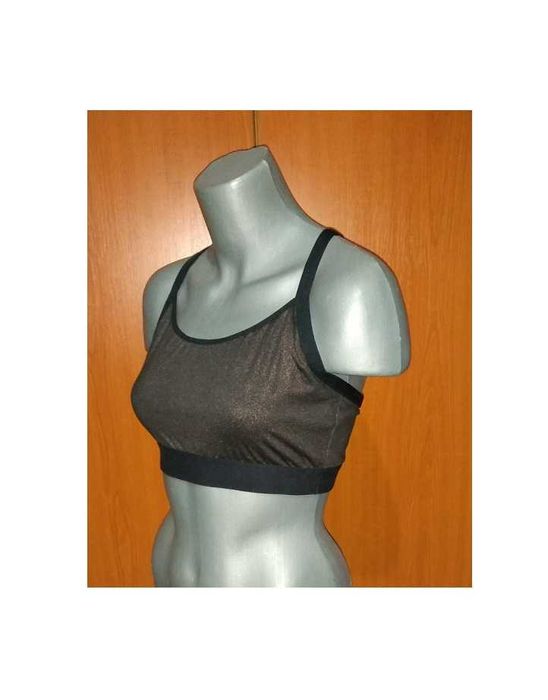 Bustiera neagra/aurie cu dublura pentru bureti , UK, S-M