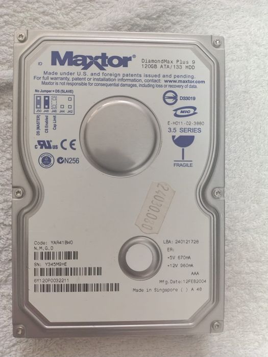 HDD Seagate,Maxtor,WD
