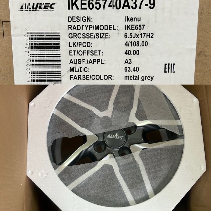 Джанти 17 цола 4х108 Ford Fiesta Ka Форд