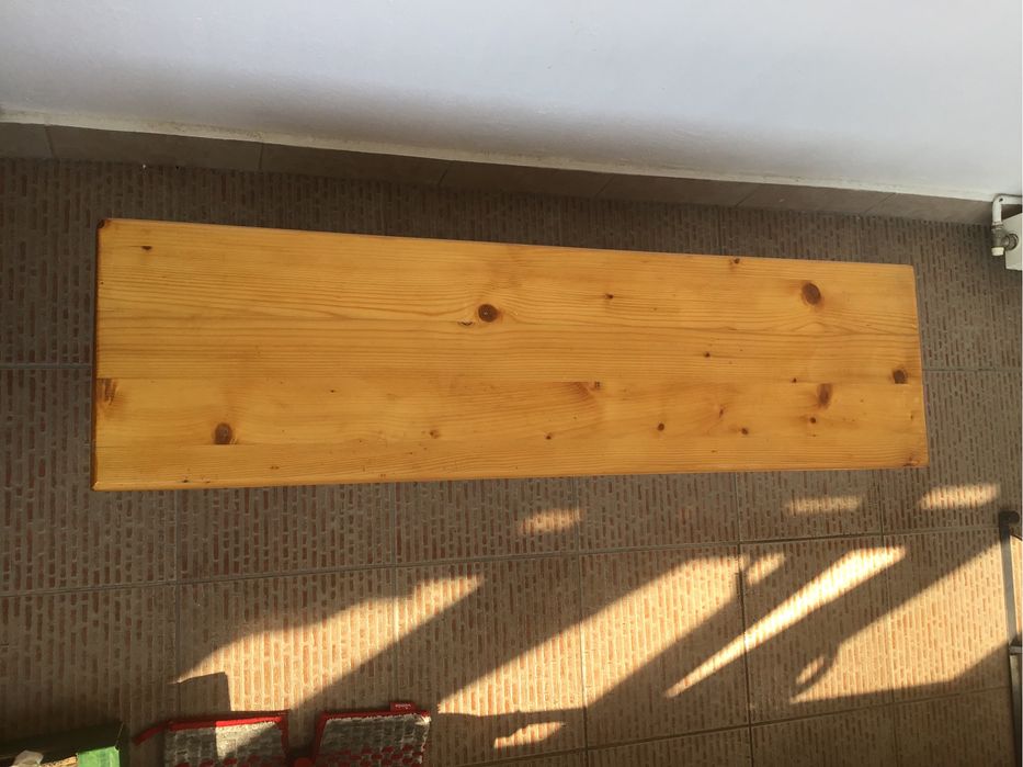 Set masa si banca lemn natur