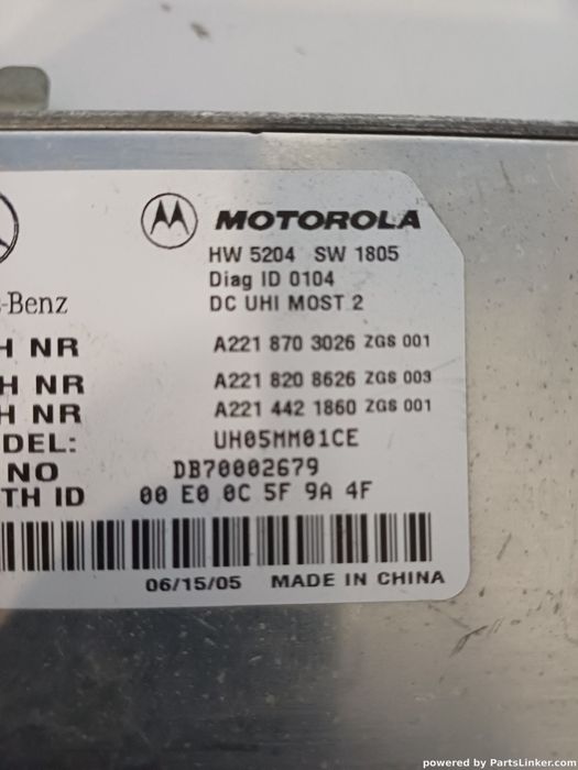 Modul Control Bluetooth Mercedes-Benz S-Class Ii (W221, C215) [ 2005