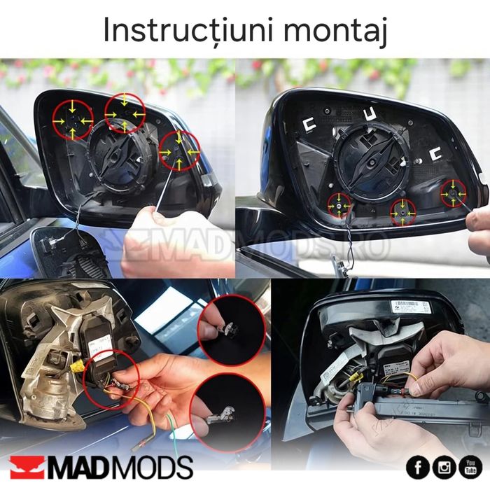 Set semnalizari oglinda LED dinamice BMW F20 F22 F30 F32 F34 F36 E84