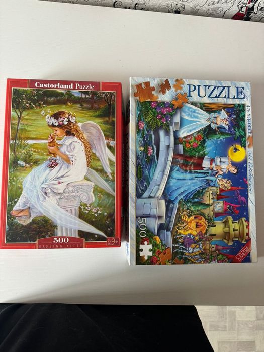 Продам пазлы и игры для девочки.