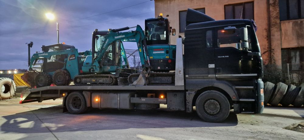 Transport utilaje, marfă, tractări auto