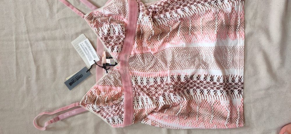 bluza bluziță Just Cavalli originala Italia roz Roberto  C. top