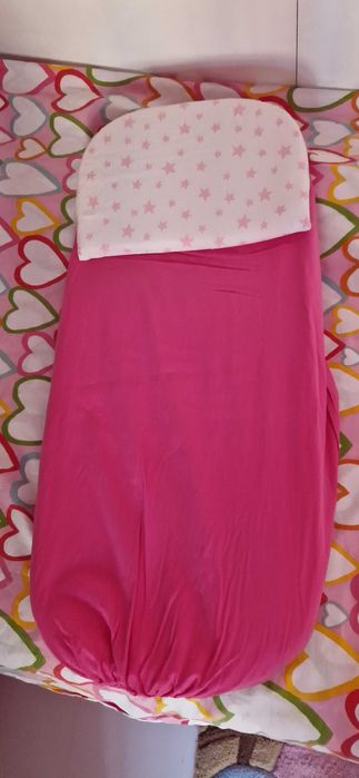 Универсален матрак за количка с възглавница + чаршаф с ластик