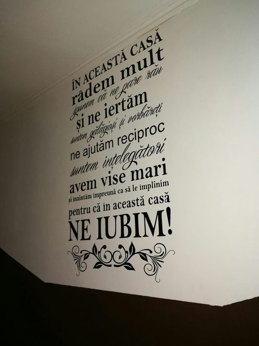 Wallsticker (perete) autocolant" Povestea casei"