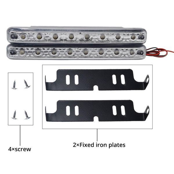 Лед Дневни Светлини с 8 Диода- 2бр. А-3139