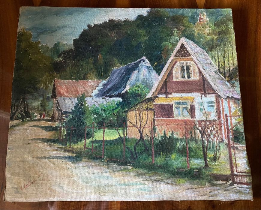 Tablouri pictate manual cu o vechime de peste 40 de ani