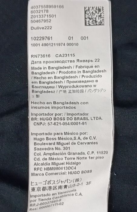 Hugo Boss Dulive222 Tee оригинална тениска M памучна черна фланелка