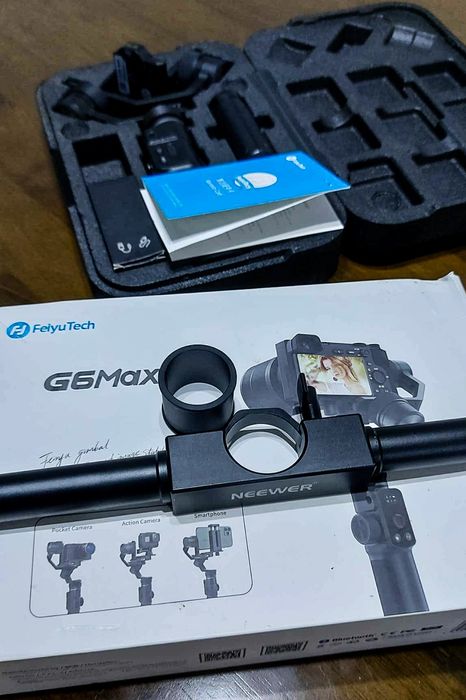 Гимбал FeiyuTech G6 Max + двуръчна ръкохватка Neewer