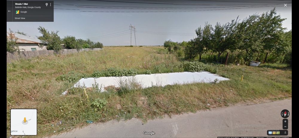 Teren intravilan 3600 mp str 1 Mai Bolintin Vale utilitati front 36 m