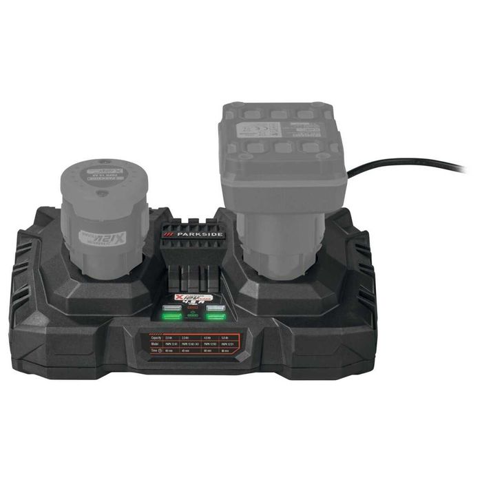 Incarcator dublu baterii Parkside 12V 2X4.5A