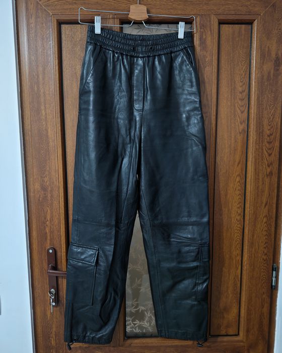 Pantaloni din piele naturală Léger – mărimea S | stil urban-lux, state