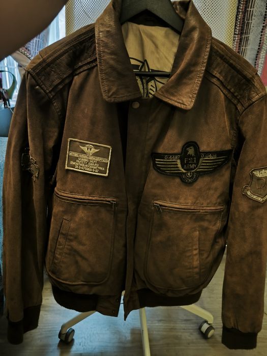 Air- force пилотско яке, кожено