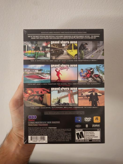 GTA - The Trilogy / Playstation 2 / SIGILAT / Import SUA / de colecție ! San Andreas / Vice City / GTA 3