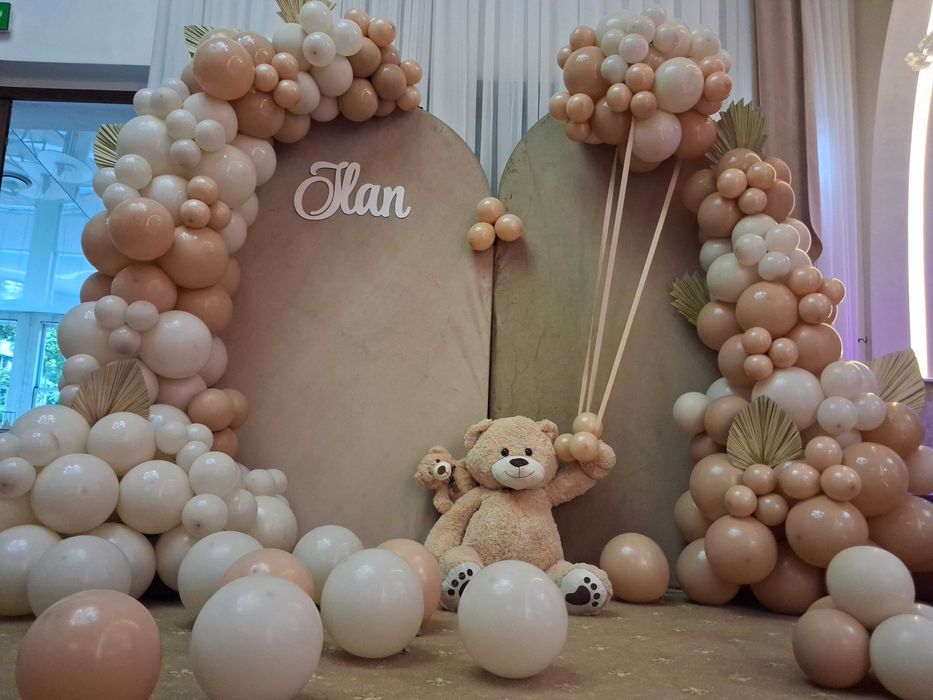 Arcada baloane botez Decor baloane Panou foto Gender reveal /aniversare heliu DECOR BALOANE MAJORAT