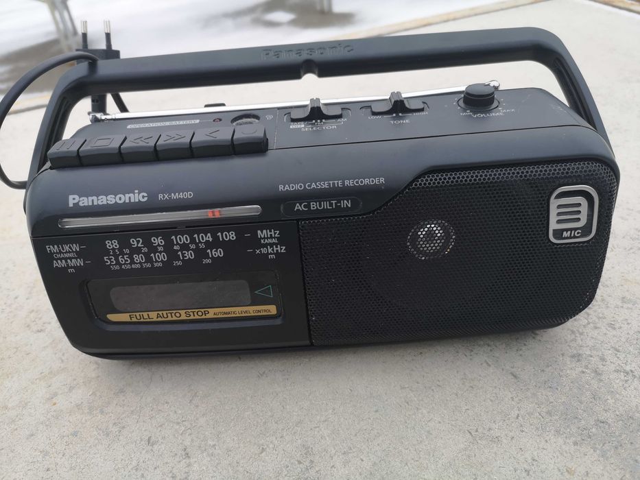 Radio-casetofon Panasonic RX-M40DE-K, radio panasonic