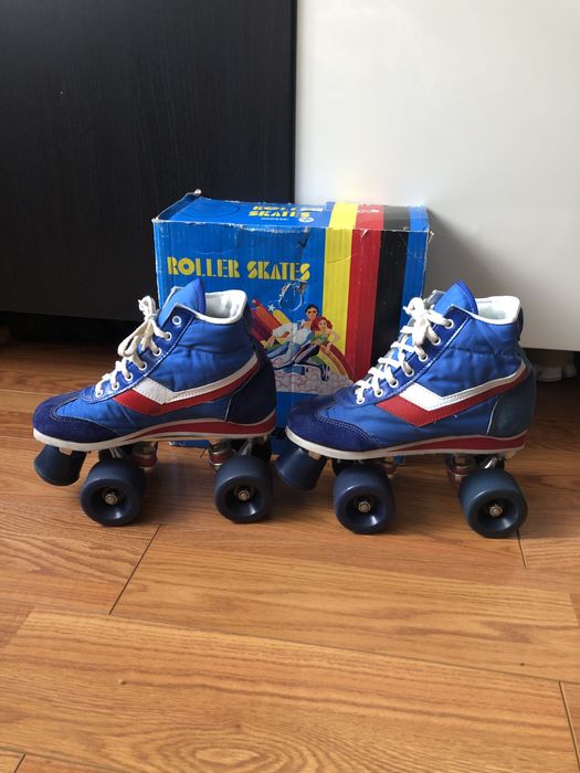 Patine cu rotile retro piele Roller Skates Germany mărime 36