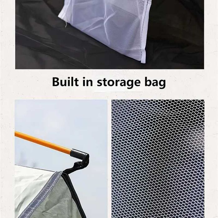 Луксозна водоустойчива палаттка със сребърно покритие и UV защита