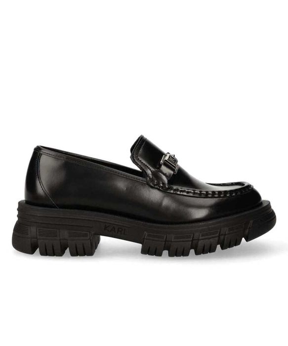 KARL LAGERFELD № 39 – Дамски обувки ест. кожа с масивен ток нови кутия