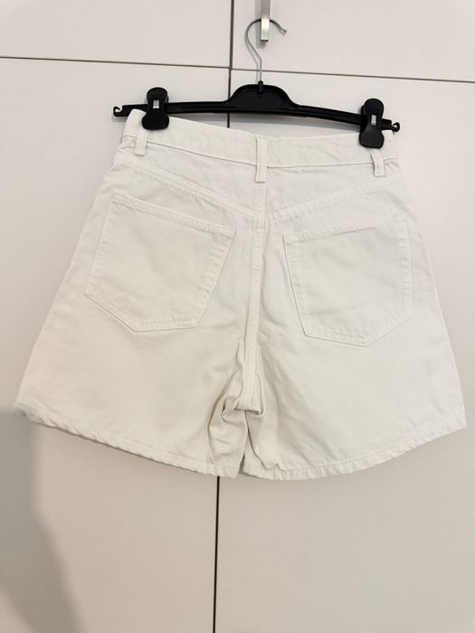 Дънкови панталонки Zara размер 36 бели