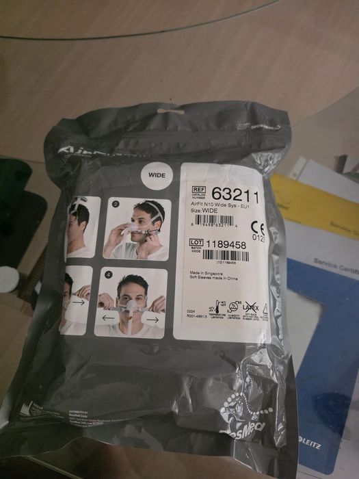 CPAP ResMed AirFit N10 чисто нова маска за нос р-р Wide