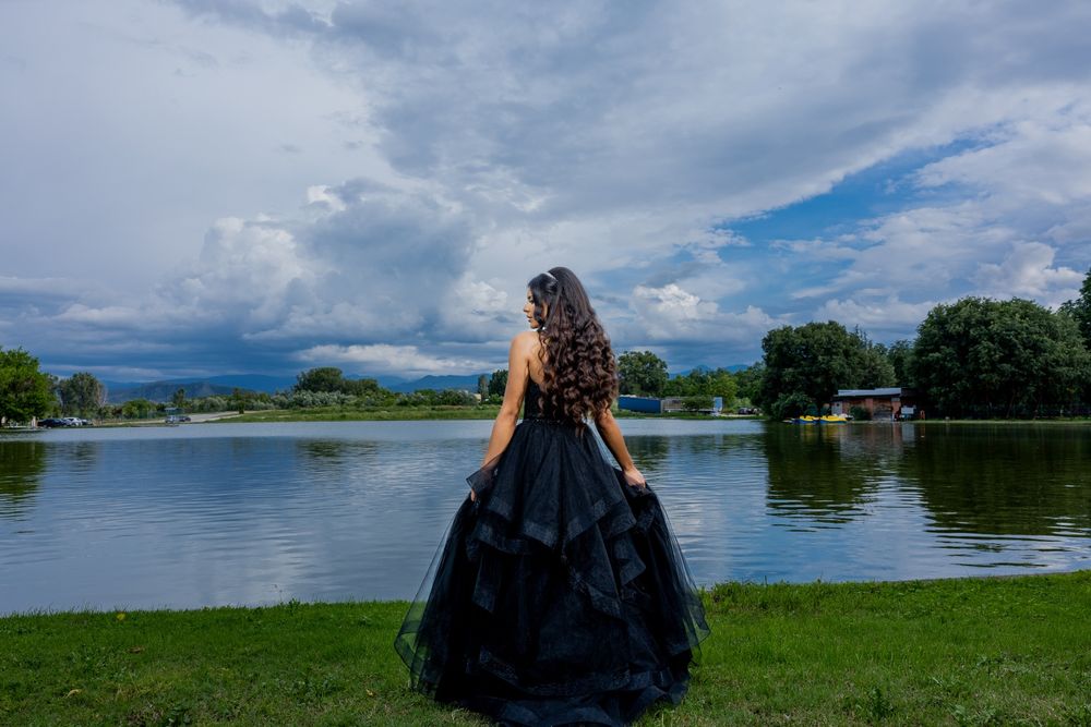 Черна бална рокля от 2 части