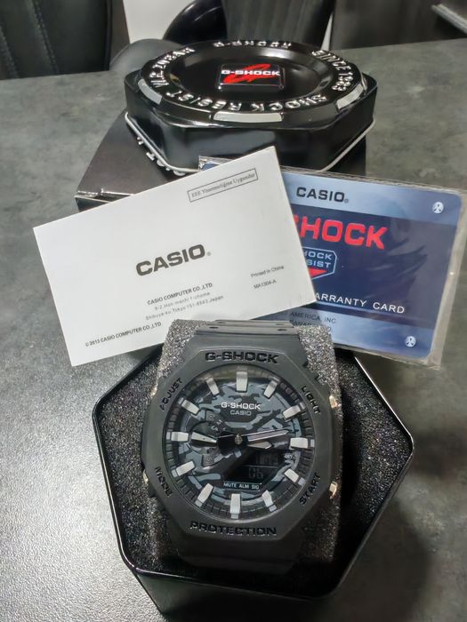 Casio G-Shock GA-2100 Black Camo
