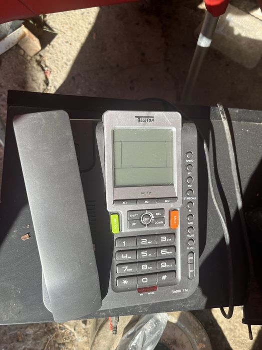 Telefon fix cu fir Teleton (Model 6031 FM) – Ecran LCD și Radio FM