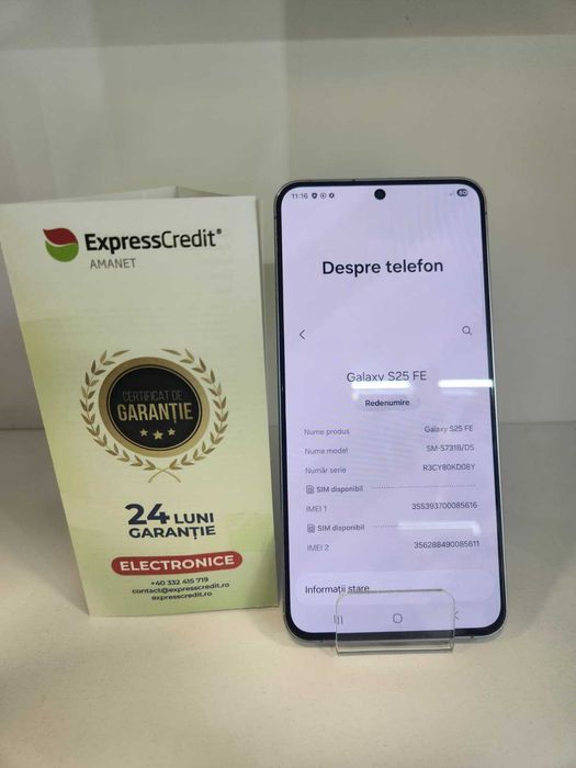 Samsung S25 FE 8/128 GB (Ag8 Tudor1 B74563) – Garantie 2 Ani!